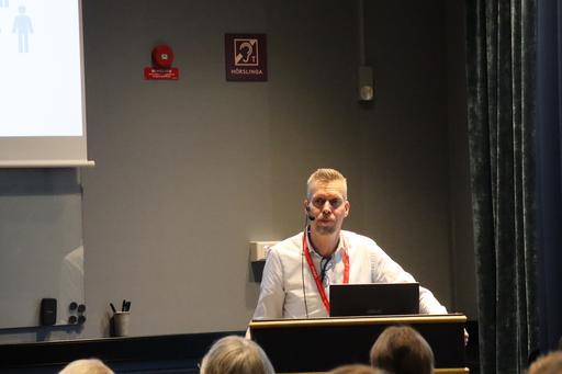 Janne Lehtiö vid SPS symposiet i Göteborg